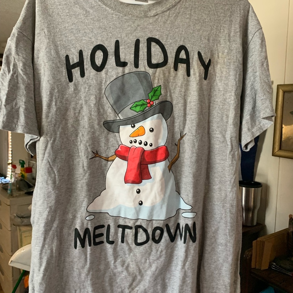 Gray Holiday Meltdown T-Shirt